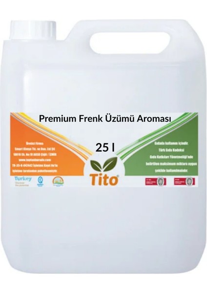 Premium Frenk Üzümü Aroması 25 Litre