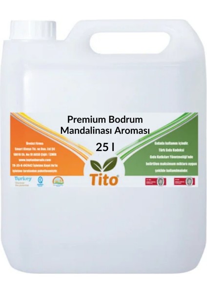 Premium Bodrum Mandalinası Aroması 25 Litre