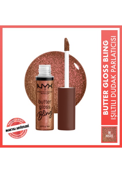 Butter Gloss Bling Işıltılı Dudak Parlatıcısı - 08 Bling Hustla