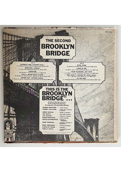 The Brooklyn Bridge The Second Brooklyn Bridge Lp Plak (Orjinal Dönem 1969 Amerika Baskı)
