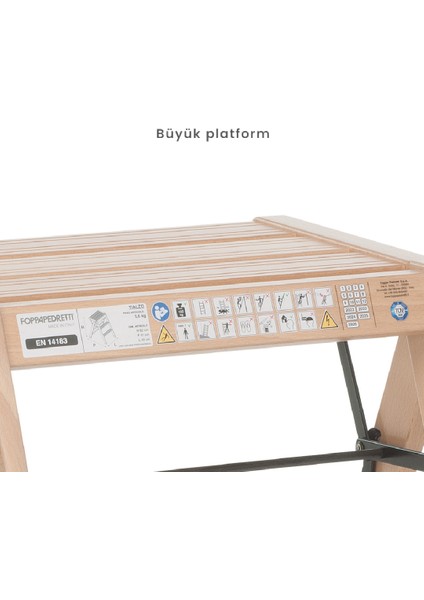 Tıalzo Ahşap Merdiven Siyah Renk