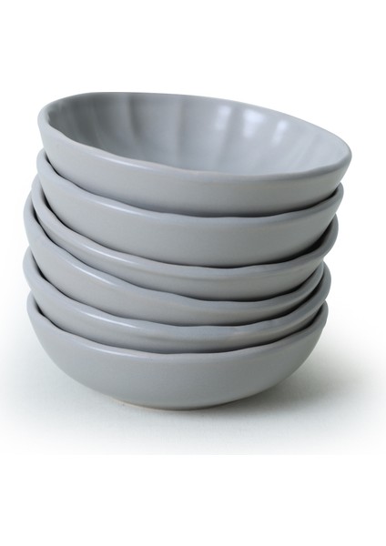 Mat Gri Sirius Çerezlik / Sosluk 12 cm 6 Adet 995