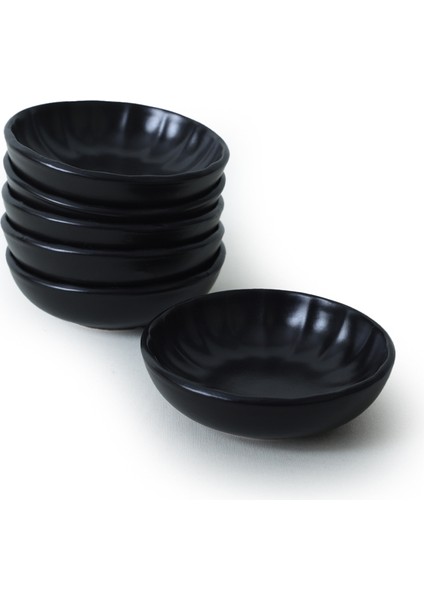 Mat Siyah Sirius Çerezlik / Sosluk 12 cm 6 Adet 956 modelleri