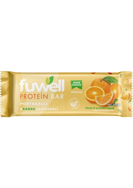 Protein Bar Portakallı & Kabak Çekirdekli Atıştırmalık 12x40g