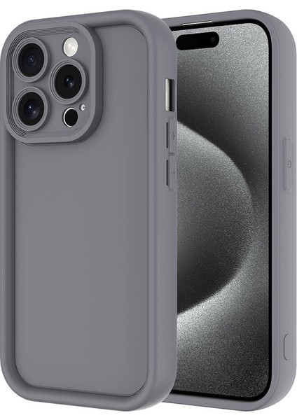 Apple iPhone Uyumlu 15 Pro Kılıf Kamera Korumalı Ananas Kapak-Kahverengi