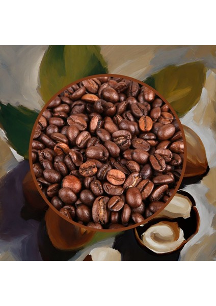 Hazelnut Coffee - Fındık Aromalı Kahve Çekirdek Kahve, 200 Gr