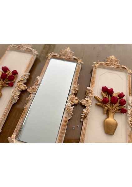 Çiçekli 3 Lü Duvar Tablosu fiyatları