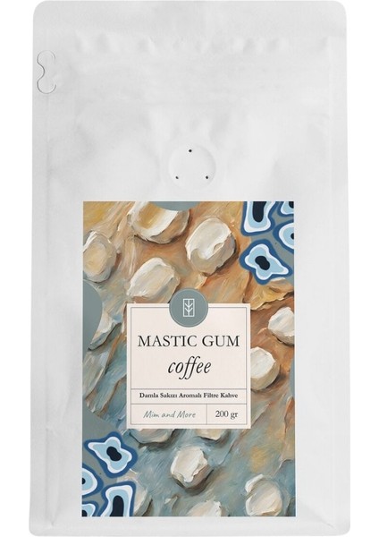 Mastic Gum Coffee - Damla Sakızı Aromalı Kahve Çekirdek Kahve, 200 Gr