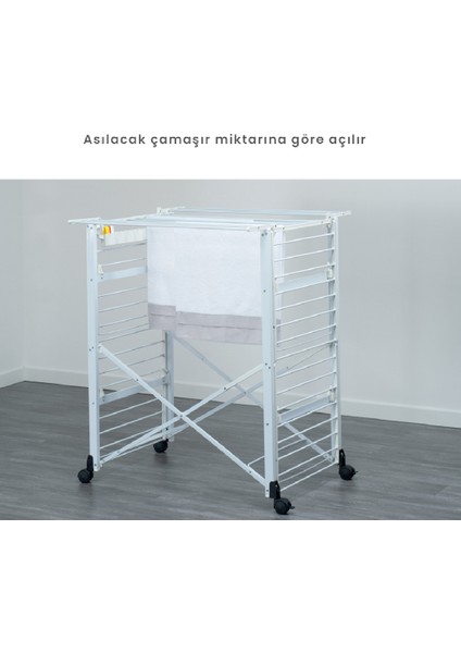 Gulliver Evo Katlanabilir Ahşap Çamaşır Kurutmalık Doğal Renk