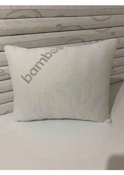 Bambu Kumaş Boncuk Elyaf Dolgulu Bebek Yastık, Bebek Yastığı 35X45 1 Adet