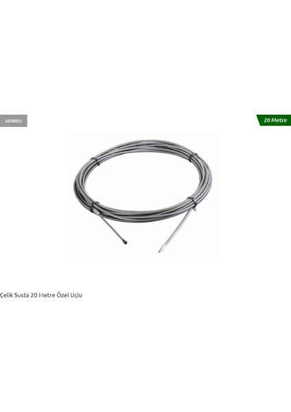 20M Çelik Susta Özel Uçlu