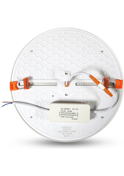 36W Ayarlanabilir LED Panel Delik Çapı Ayarlanabilir Panel - Beyaz Işık