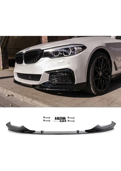 Bmw 5.seri G30 Plastik Parlak Siyah M Ön Tampon Eki-Lip