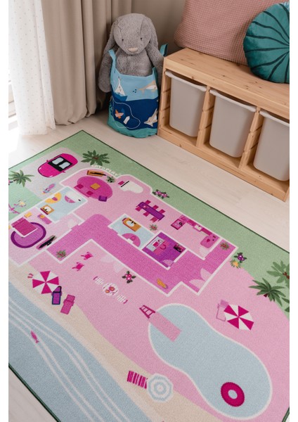 Tufting Dokuma Çocuk Oyun Halısı - Dollhouse | Bebek Evi modelleri