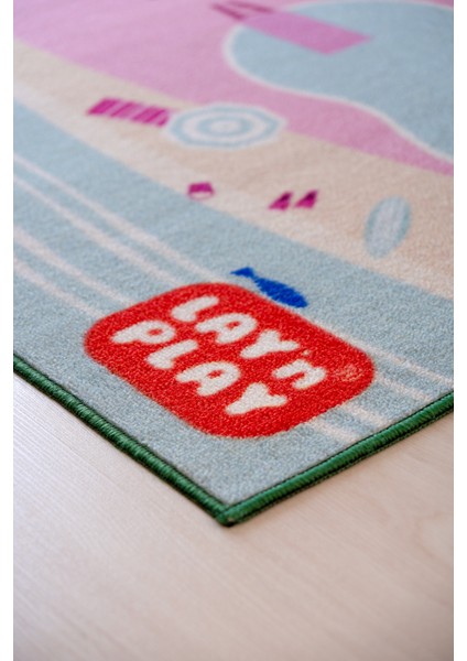 Tufting Dokuma Çocuk Oyun Halısı - Dollhouse | Bebek Evi