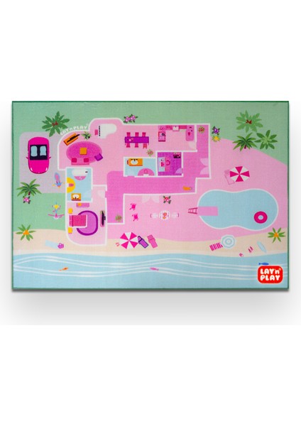 Tufting Dokuma Çocuk Oyun Halısı - Dollhouse | Bebek Evi