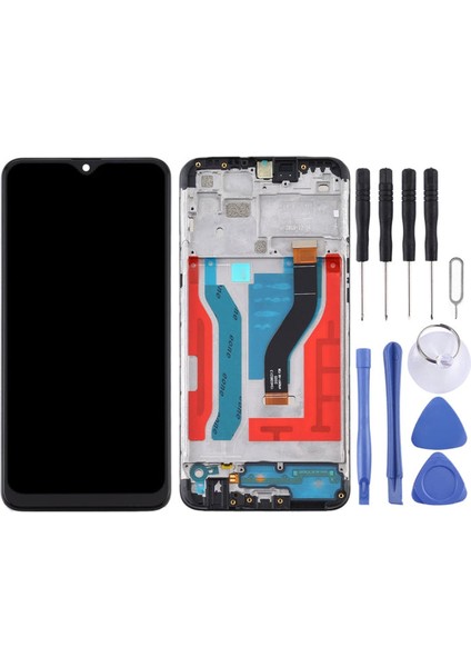 Samsung Uyumlu Galaxy SM-A107 A10S Ekran LCD Dokunmatik Full Çıtalı