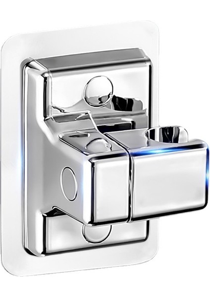 Kendinden Yapışkanlı Duş Başlığı Tutucusu, 360 Derece Ayarlanabilir, Gümüş (Yurt Dışından)