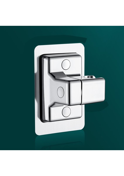 Kendinden Yapışkanlı Duş Başlığı Tutucusu, 360 Derece Ayarlanabilir, Gümüş (Yurt Dışından)