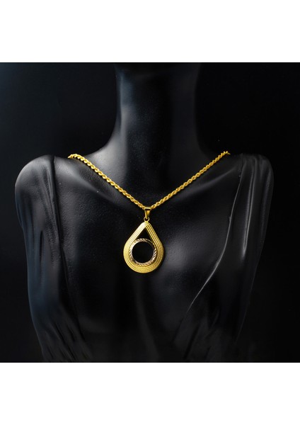 Taşsız Çeyrek Altınlık Zincirli Altın Çerçeve Kolye fiyatları