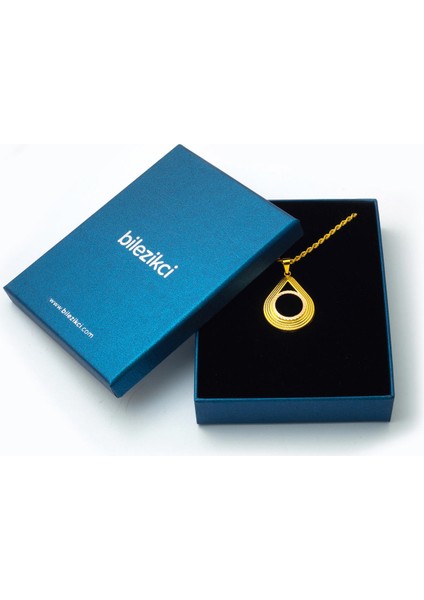 Taşsız Çeyrek Altınlık Zincirli Altın Çerçeve Kolye modelleri