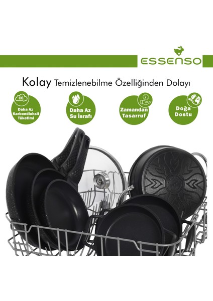 Essenso Ecotouch Torino 2'li Set 20 cm Sahan+ 26 cm Tava