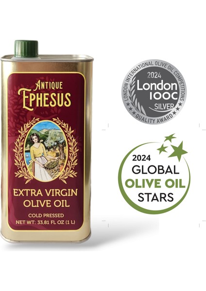 Erken Hasat Soğuk Sıkım Naturel Ödüllü Zeytinyağı 3 lt-Yeni Hasat-LONDON International Olive Oil Competition (LIOOC 2024)