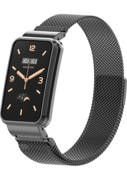 Xiaomi Mi Band 7 Pro Uyumlu Metal Hasır Örme Milano Loop Kordon