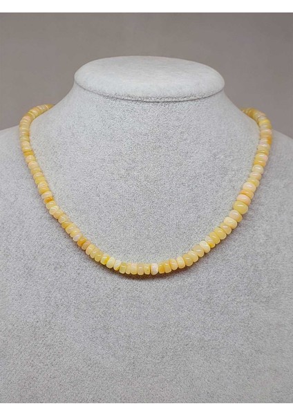 Etiyopya Opal Taşı Kolye Yansımalı Renkler 68 Karat Çelik Kapama (51262) modelleri