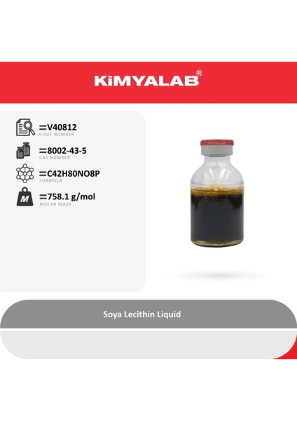 Sıvı Soya Lesitin 5 kg - Soya Lecithin Liquid - 5 Kg/hdpe Şişe - Yüksek Kaliteli