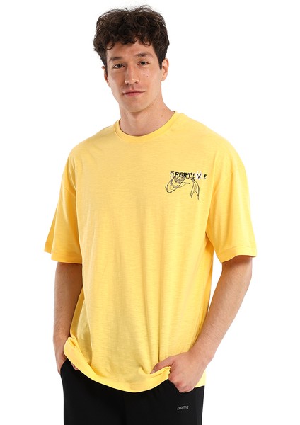 Noda Erkek Sarı Günlük Stil T-Shirt 24YETL18B10-SRI fiyatları