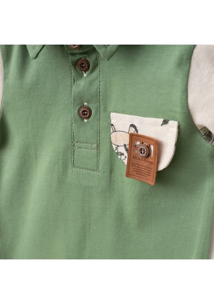 Baby Fou Çadır Baskı Polo Yaka Tshirt Takım fiyatları