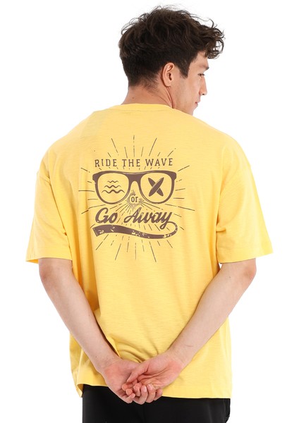 Sunglasses Erkek Sarı Günlük Stil T-Shirt 24YETL18B08-SRI fiyatları