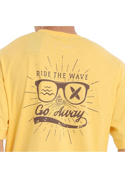 Sunglasses Erkek Sarı Günlük Stil T-Shirt 24YETL18B08-SRI fırsatları