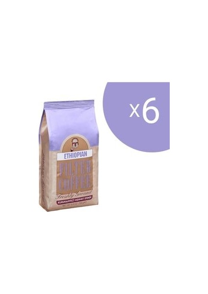 Kurukahveci Mehmet Efendi Ethiopian Filtre Kahve 250 gr X6