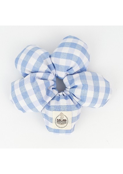 Woody Cord Scrunchies Içi Dolgulu Lastikli Büyük Boy Çiçek Model Saç Tokası