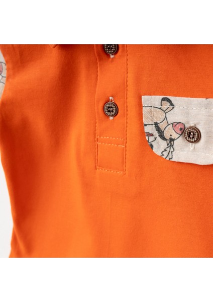 Baby Fou Çadır Baskı Polo Yaka Tshirt Takım fiyatları