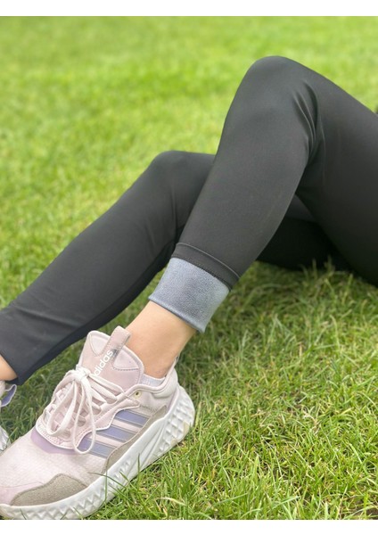 Kadın Agraflı Termal Siyah Tayt modelleri