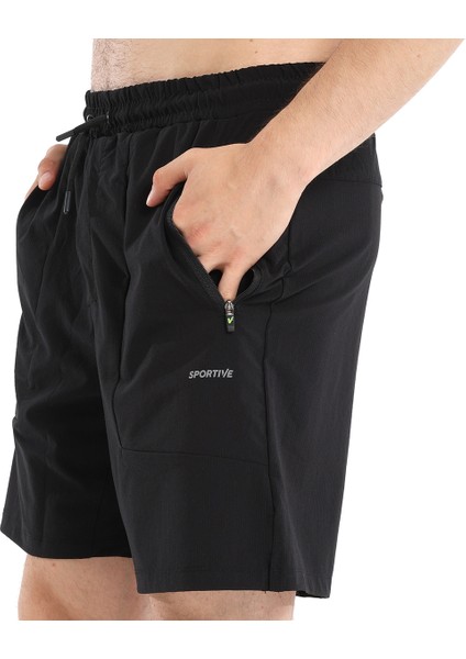 Tasca Erkek Siyah Günlük Stil Şort 24YETL15D07-SYH fırsatları
