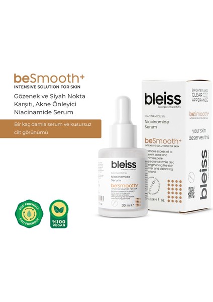 Besmooth+ Akne Önleyici Niacinamide Serum