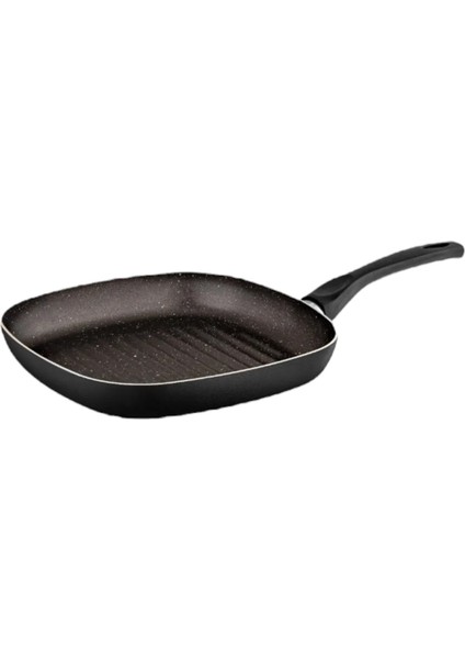 Ragnar Grill Izgara Tavası - 26 cm Çizgili Yanmaz Yapışmaz Granit Tava