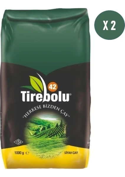 Tirebolu 42 Siyah Dökme Çay 1 kg x 2 Adet