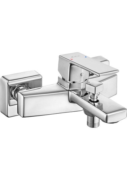 E.c.a Royal Banyo Bataryası + T-May Sardes Mat Inox Kare Borulu Hareketli Sürgülü Duş Seti Üst Takımı fiyatları