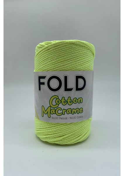 Cotton Makrome Neon Sarı