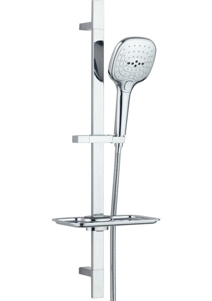 E.c.a Novita Banyo Bataryası + T-May Ayvacık Kare Borulu Hareketli Sürgülü Duş Seti Üst Takımı modelleri