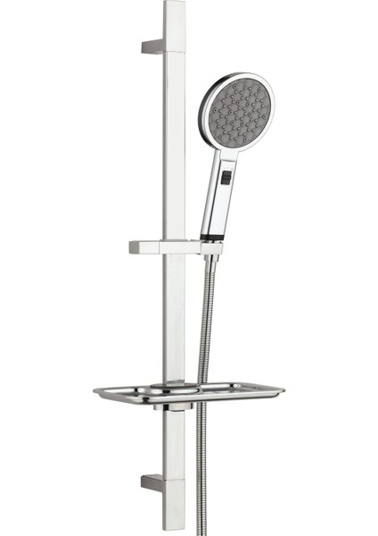 E.c.a Dalia Banyo Bataryası + T-May Gediz Kare Borulu Hareketli Sürgülü Duş Seti Üst Takımı modelleri