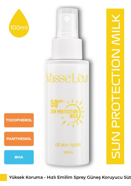 50 Spf+ Güneş Koruyucu 100 ml