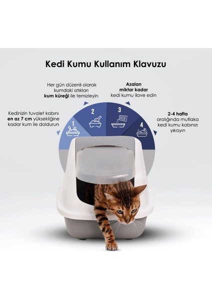 Aktif Karbon Kedi Kumu 10 Lt x 4 Adet