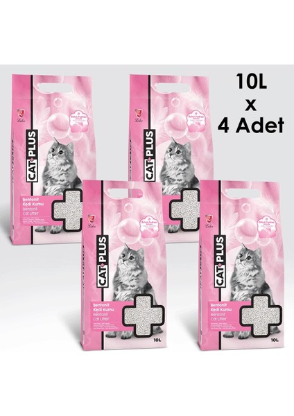 Bebek Pudralı Kedi Kumu 10 Lt x 4 Adet