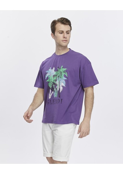 Ağaç Baskılı Oversize Tişört modelleri